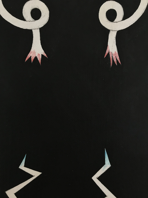 Ken Weathersby WL Paintings III 2024-2026 acrylic & graphite on hemp