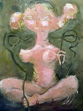 Kimberly DiNatale 2020 Two Paintings Oil on canvas