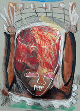 Kimberly DiNatale 2023 Drawings acrylic, oilsticks, chalk and graphite on paper