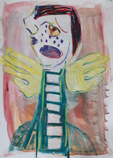 Kimberly DiNatale 2023 Drawings acrylic and oilsticks on paper