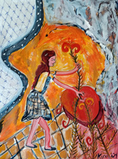 Kimberly DiNatale Fantasies and Memories acrylic on paper