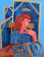 Kimberly DiNatale 2025 School Girls Paintings acrylic on canvas