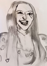 Kimberly DiNatale 2025-2026 Paintings charcoal on paper