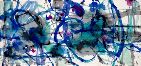 Spiracles Painting Acrylic on Maulberry Paper