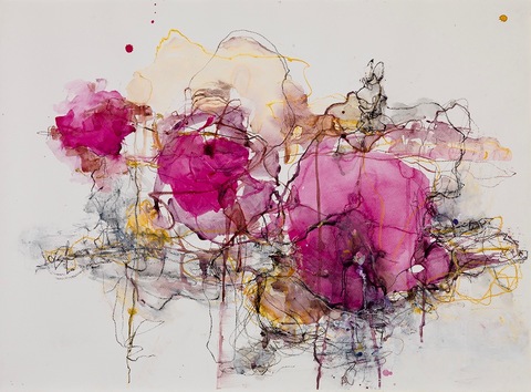 Triple Joy Painting Mixed media on Paper