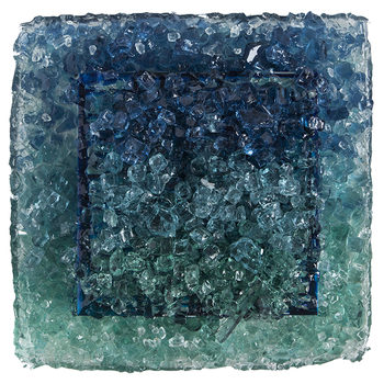 Kristin Schattenfield-Rein The Liminal State Glass, Resin, Acrylic Ink, Enamel on Birch Panel