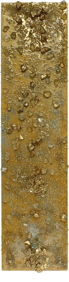 Kristin Schattenfield-Rein The Liminal State Glass, Gold Leaf, Resin & Enamel on Birch Panel