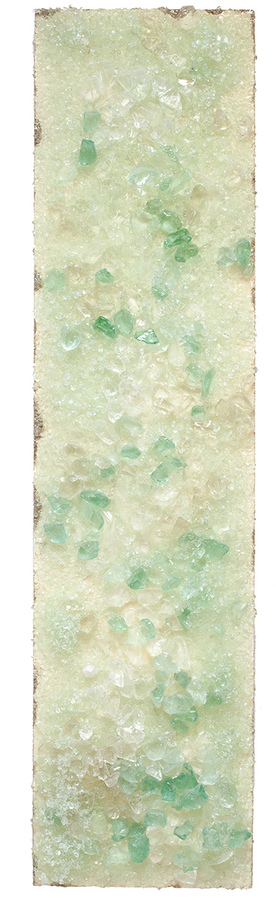Kristin Schattenfield-Rein The Liminal State Glass, Resin, German Glitter Galss & Enamel on Birch Panel