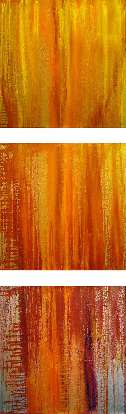 Kristin Schattenfield-Rein Kilauea Oil, Oil Bar, Enamel on Canvas