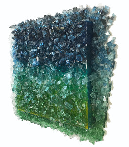 Kristin Schattenfield-Rein The Liminal Gates Glass, Resin & Acrylic Ink on Birch Panel