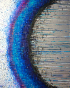 Kristin Schattenfield-Rein Metamorphia :She Who Shapes The Sacred Land Oil, Oil Bar,  Enamel on Canvas