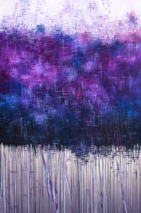 Kristin Schattenfield-Rein Kilauea Oil, Enamel on Canvas