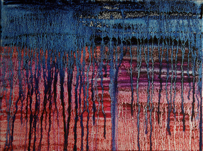 Kristin Schattenfield-Rein Kilauea Oil, Enamel on Canvas