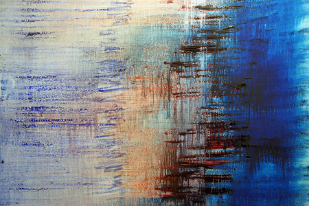 Kristin Schattenfield-Rein Kilauea Oil, Enamel on Canvas