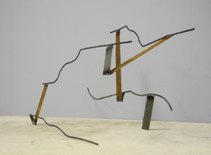 Dominique LABAUVIE Sculpture 2011: Fukushima Series Forged and Cut Steel