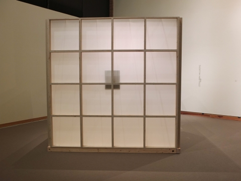 Leigh Ann Hallberg Portable Contemplation Cube  Wood, Corrugated Plastic, Hardware