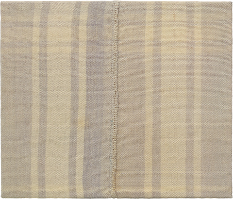 Leigh Ann Hallberg MB Standing Wave wool blanket, silk, wood