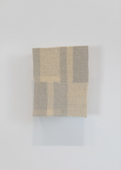 Leigh Ann Hallberg MB Standing Wave wool blanket, mat board, wood