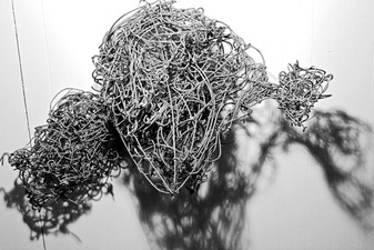 Larry Dell Metal/Fabric Sculpture Steel wire, fabric