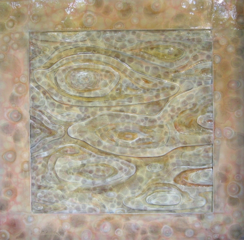 Laura Gurton Biomorphic Dream Painting Series 2008-2010     Oil, Alkyd, Cut Board on Panel