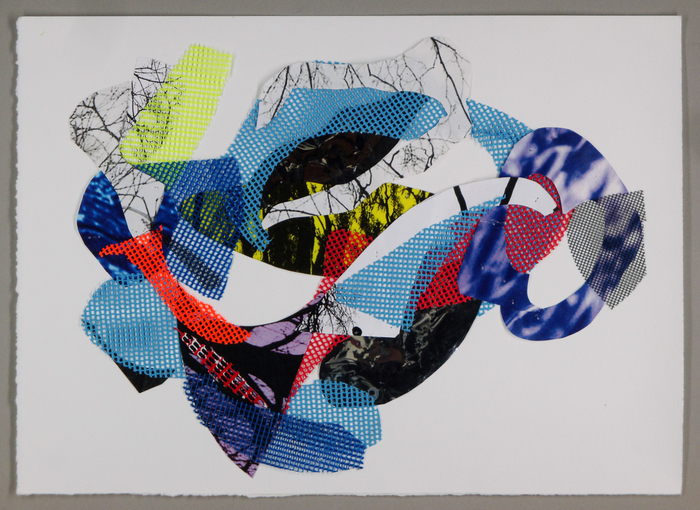 LAUREL SHUTE  Floating Connections - Mixed Material 11" x 15" 