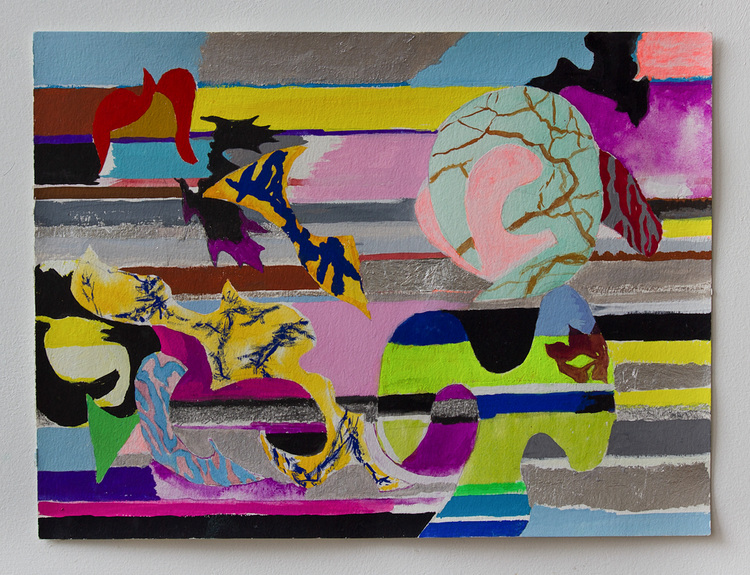 LAUREL SHUTE  Tropospheric Painting  gouache, drawing media on paper