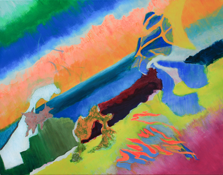 LAUREL SHUTE  Tropospheric Painting  acrylic paint on canvas