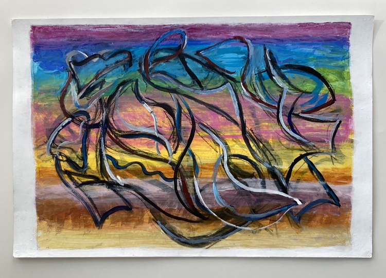 LAUREL SHUTE  Tropospheric Painting  acrylic on paper