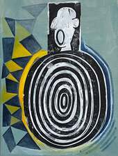 laurence hegarty PAINTING ACRYLIC AND BLOCK PRINT ON PANEL