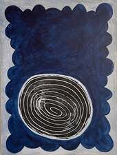laurence hegarty PAINTING ACRYLIC AND BLOCK PRINT ON PANEL