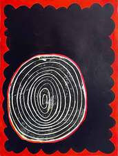 laurence hegarty PAINTING ACRYLIC AND BLOCK PRINT ON PANEL