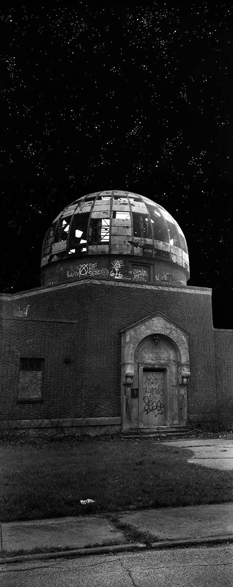 LAUREN ORCHOWSKI THE OBSERVABLE UNIVERSE, NEAR AND FAR, Observatories + North America Unique silver gelatin contact print