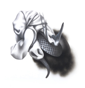  Drawing Graphite, liquid graphite & charcoal on paper.