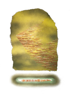  Collage Painted paper collage