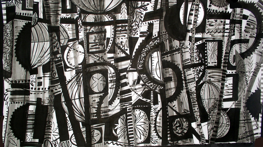 Laurie Olinder Ink Drawings: large Ink on paper