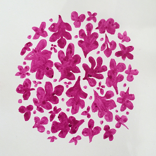 Laurie Olinder Other Natural Wonders pokeberry ink on paper