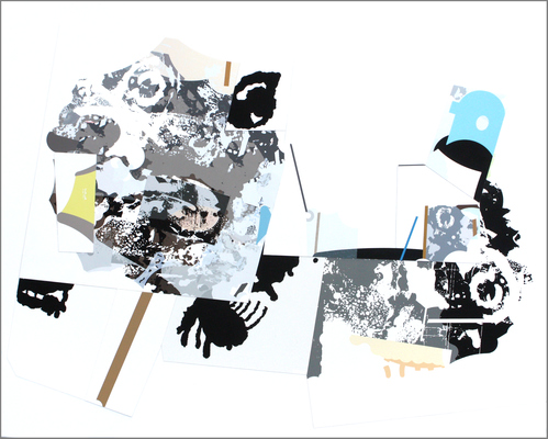 laurie sloan 2017-2018 Collaged Inkjet Prints on Cradled Panel