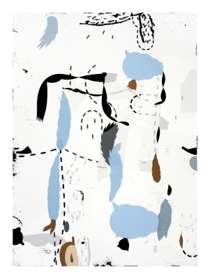 laurie sloan 2005-2010 Archival ink jet print with cut paper
