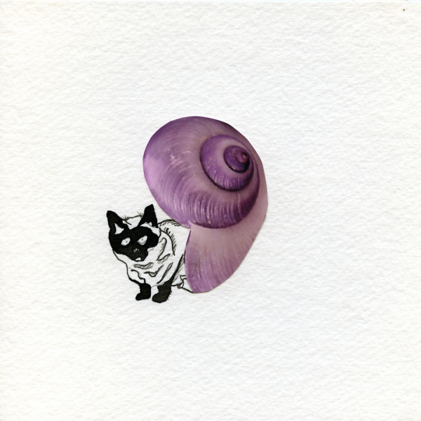 leah floyd Wolves in Shells are Crueler than Stray Ones collage and ink
