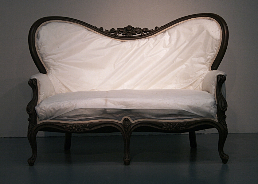 leah floyd Text and Con-text tracing paper, loveseat