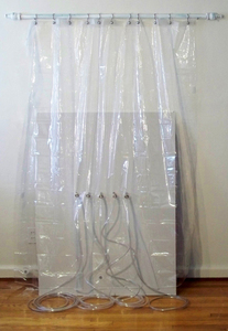 Leigh Anne Chambers older stuff shower curtain with rods, hooks and and hoses