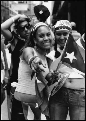 leigh leibel photography puerto rican parade, nyc - street work gelatin silver print