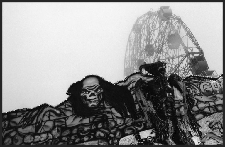 leigh leibel photography coney island, street work gelatin silver print