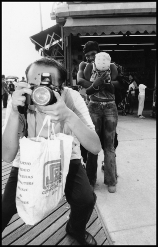 leigh leibel photography coney island, street work gelatin silver print