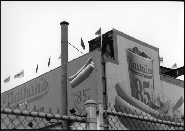 leigh leibel photography coney island, street work gelatin silver print