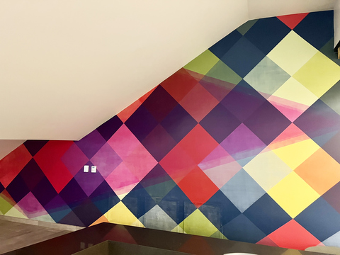 LEO BERSAMINA Large Projects Acrylic on Painted Drywall