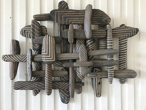  Sculpture/Installation Acrylic on Found Wood