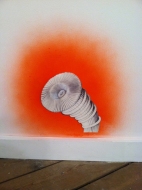 Leona Christie wall drawings / installations ink on paper, enamel spray paint on wall
