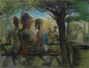  COLLECTIVE CONSCIOUSNESS;            Carnivale / Restaurant  pastel on paper