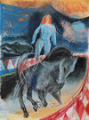  Circus and Carnival pastel, guoache on paper